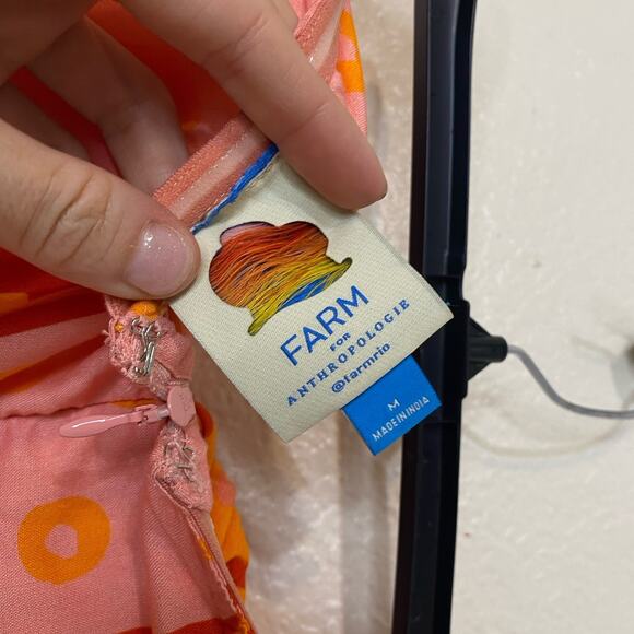 Farm Rio Under The Sea Bow Tie Cover Up Dress Starfish Cut Out Size M - Picture 8 of 8